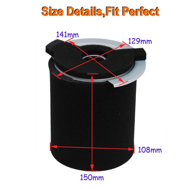 HIFROM Air Filter with Pre Filter Replacement for Yamaha G1 2 Cycle 1978-1989 and Gas Golf Cart G14 4 Cycle 1995-1996 Replace J10-14417-00 JF7-14450-01 - Image 3